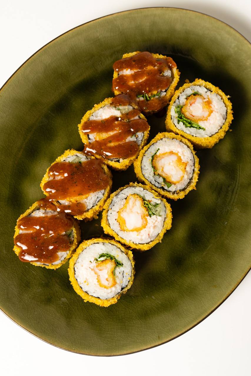 Фото Жареный эби ролл